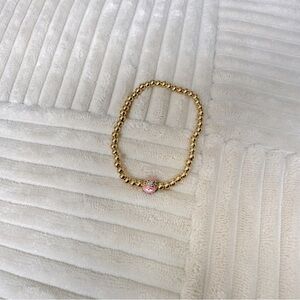 LUXURY BRACELET ADJUSTABLE DESIGN TURKISH EYE ROSE GOLD LAMINATED 18K